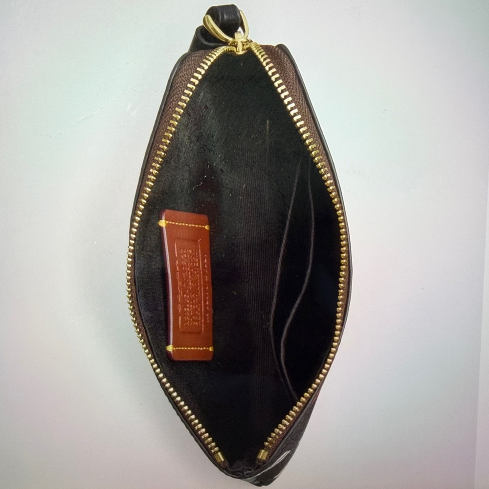π»ππ» COACH CORNER ZIP WRISTLET IN SIGNATURE CANVAS WITH HALLOWEEN PRINT π»ππ» NWT π» - Picture 13 of 16